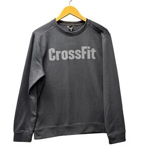 NOBULL Crossfit Sweatshirt Black Crew Neck Womens Large Pullover Relaxed Fit